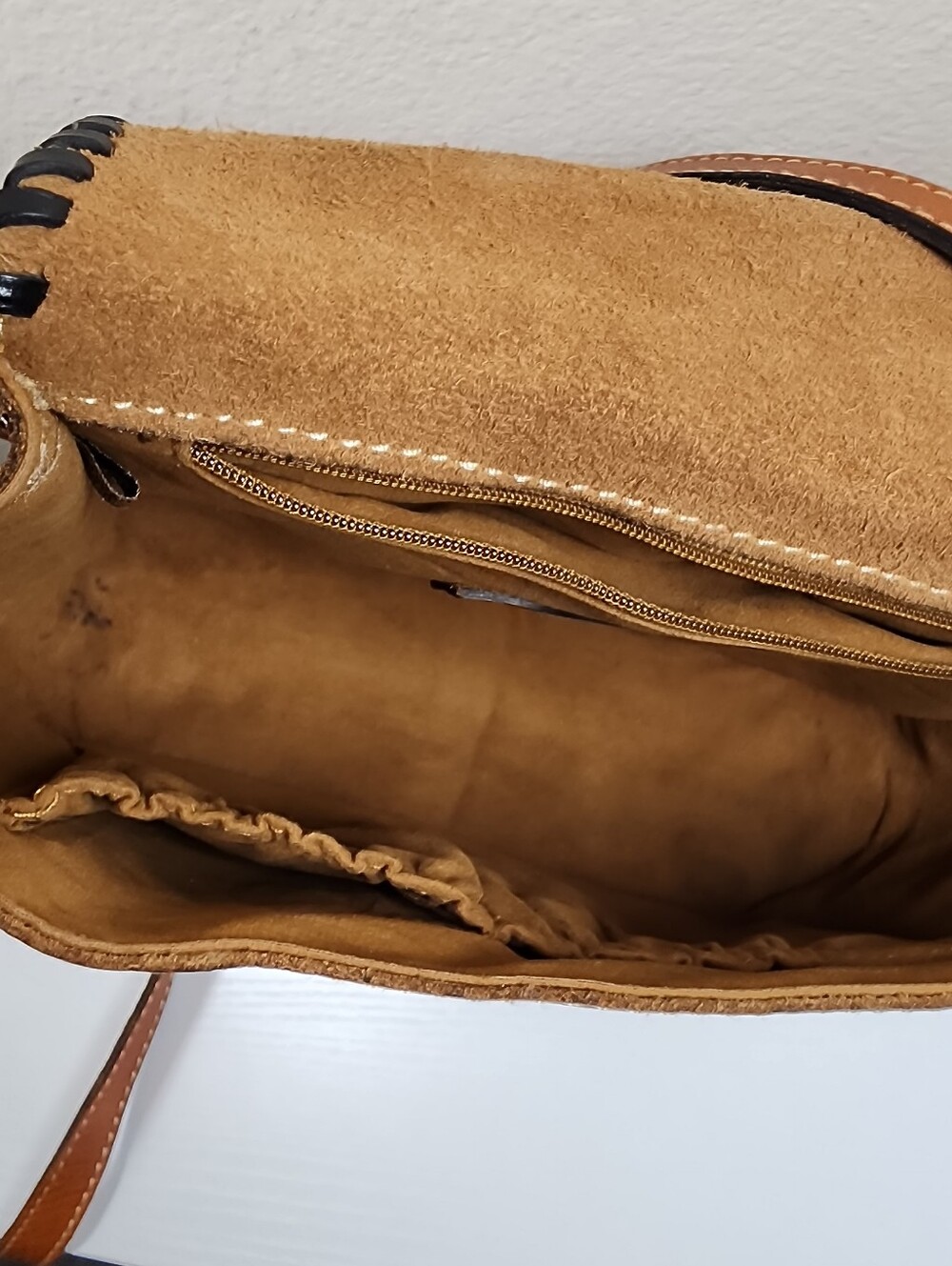 Patricia Nash Tooled Leather Saddle Bag With Whipstitch - Picture 3 of 14
